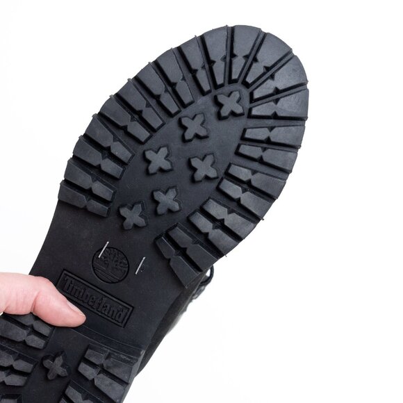 Timberland Premium 6-Inch Waterproof Boot Black Nubuck Leather NEW - Picture 12 of 13